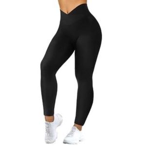 V Cross Waisted Leggings